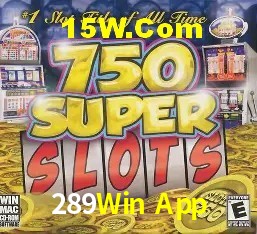 Variedade de jogos na 289Win App
